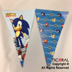 SONIC -(GM)- BANDERIN TRIANGULAR X 1